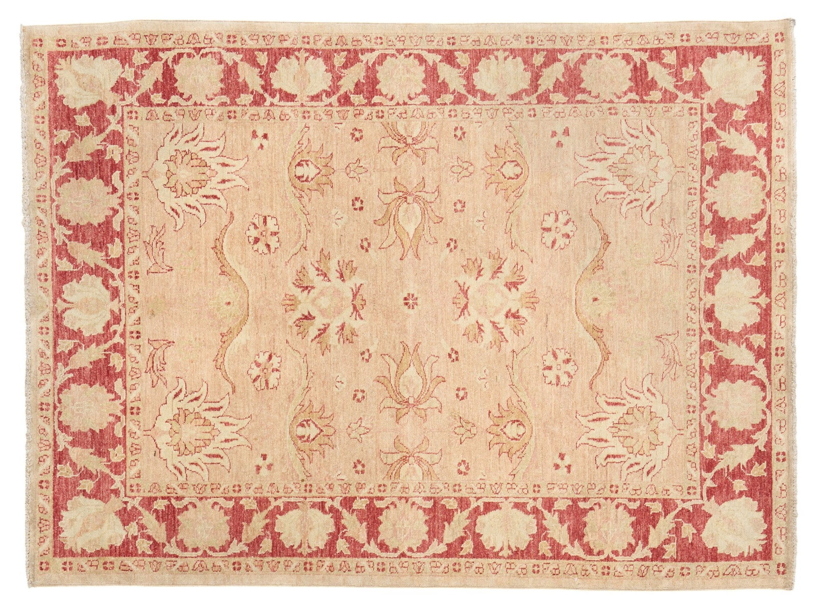 Hand-Knotted Rug, 6 ft. 7 in. x 4 ft. 10 in.: Hand-knotted area rug 6 ft. 7 in. x 4 ft. 10 in. Provenance: Property from a home in Houston, Texas 