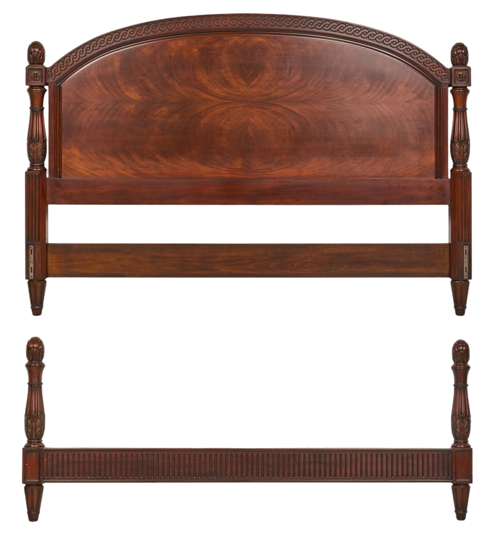 Mahogany Headboard and Footboard (1 of 6)