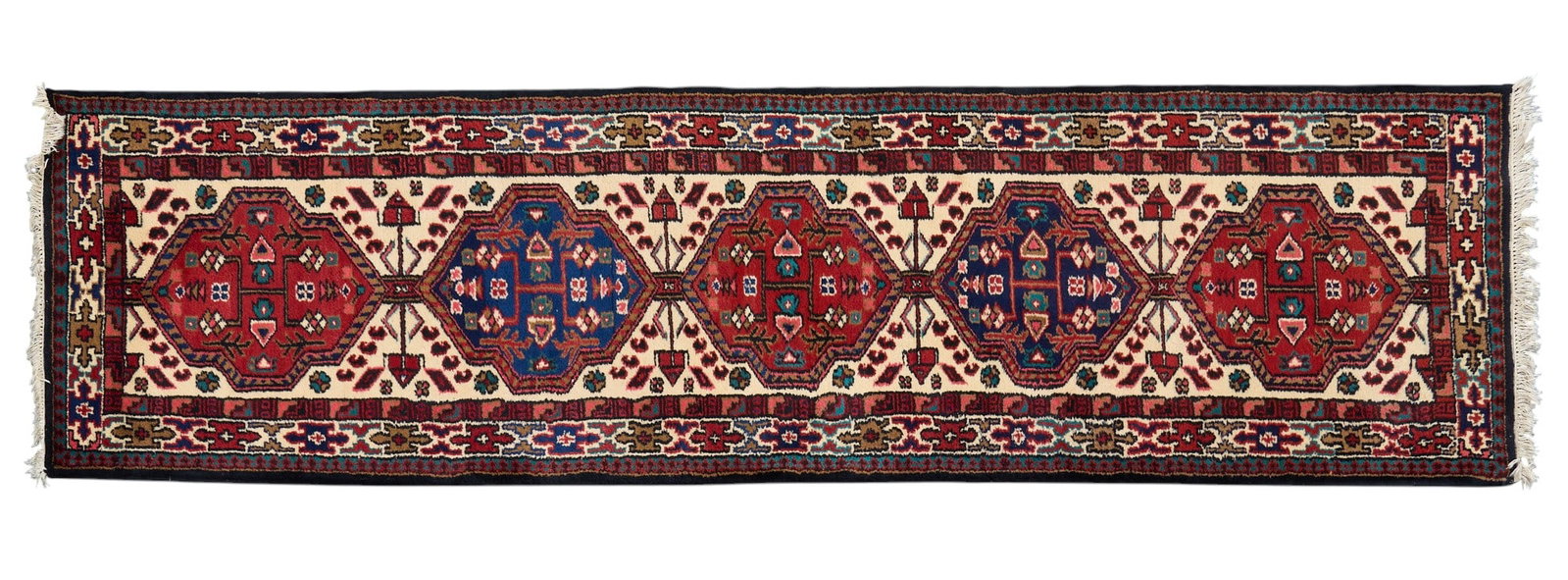 Hand-Knotted Rug Runner, 10 ft. x 2 ft. 7 in.: Hand-knotted rug runner 10 ft. x 2 ft. 7 in. 