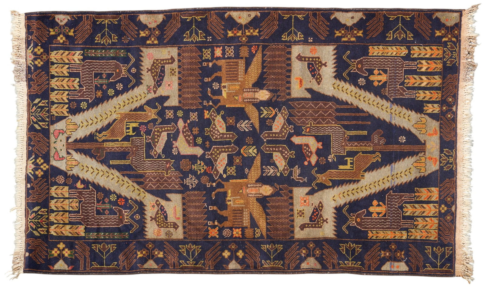 Hand-Knotted Rug, 6 ft. 8 in. x 3 ft. 10 in.: Hand-knotted area rug 6 ft. 8 in. x 3 ft. 10 in. 