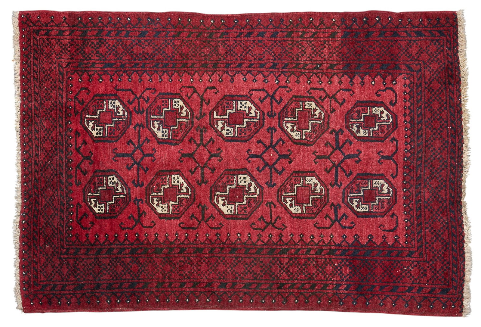 Hand-Knotted Bokhara Rug, 6 ft. 1 in. x 3 ft. 5 in. (1 of 3)