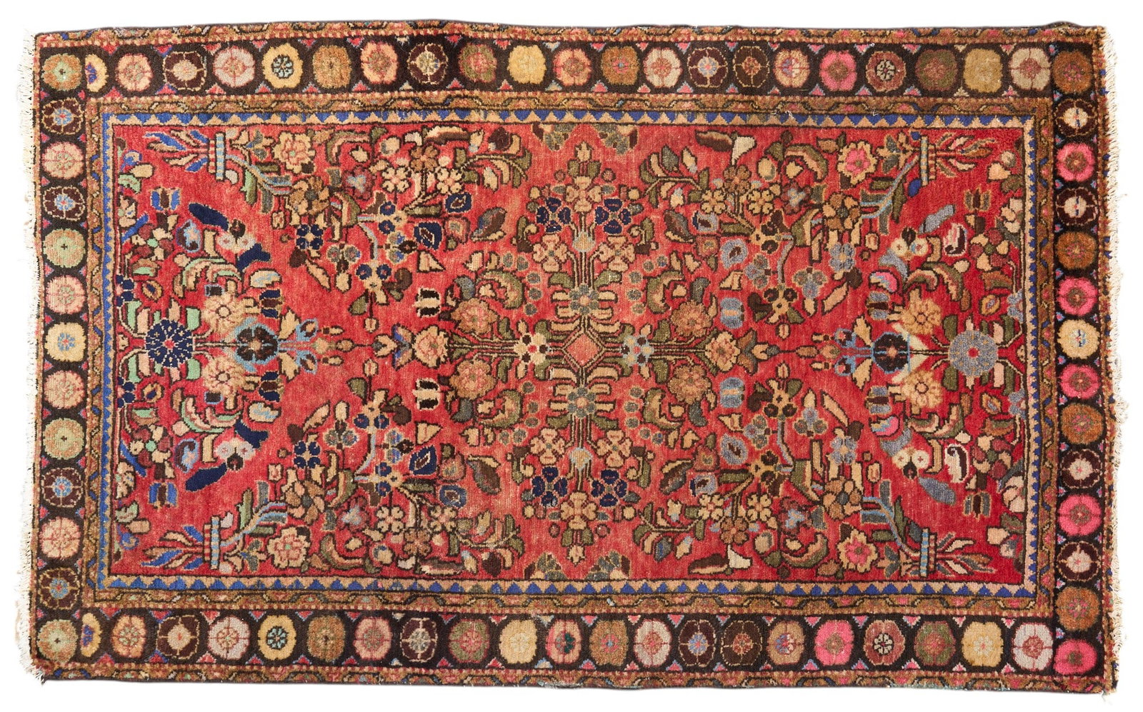 Hand-Knotted Persian Heriz Rug, 5 ft. 6 in. x 3 ft. 5 in.: Hand-knotted Persian Heriz rug 5 ft. 6 in. x 3 ft. 5 in. Provenance: Property from a home in San Antonio, Texas 