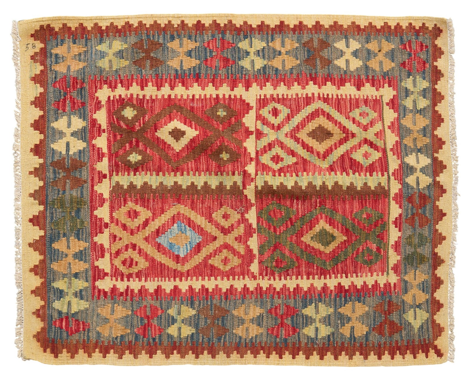 Hand-Knotted Kilim Rug, 4 ft. x 3 ft. 4 in. (1 of 3)