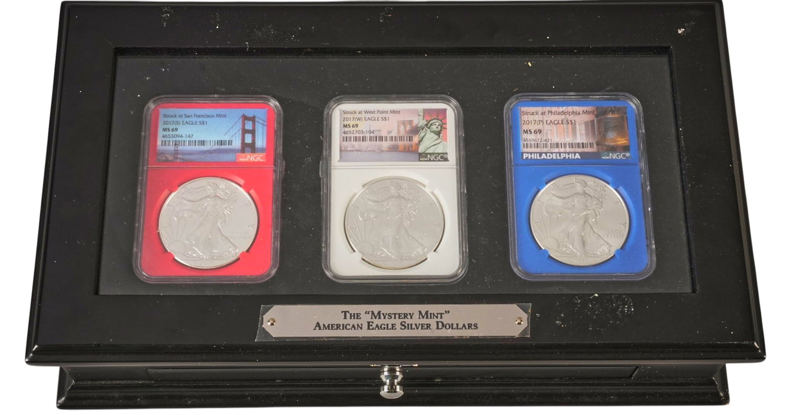(3) 2017 Silver Eagle Mint Set with Case - 3