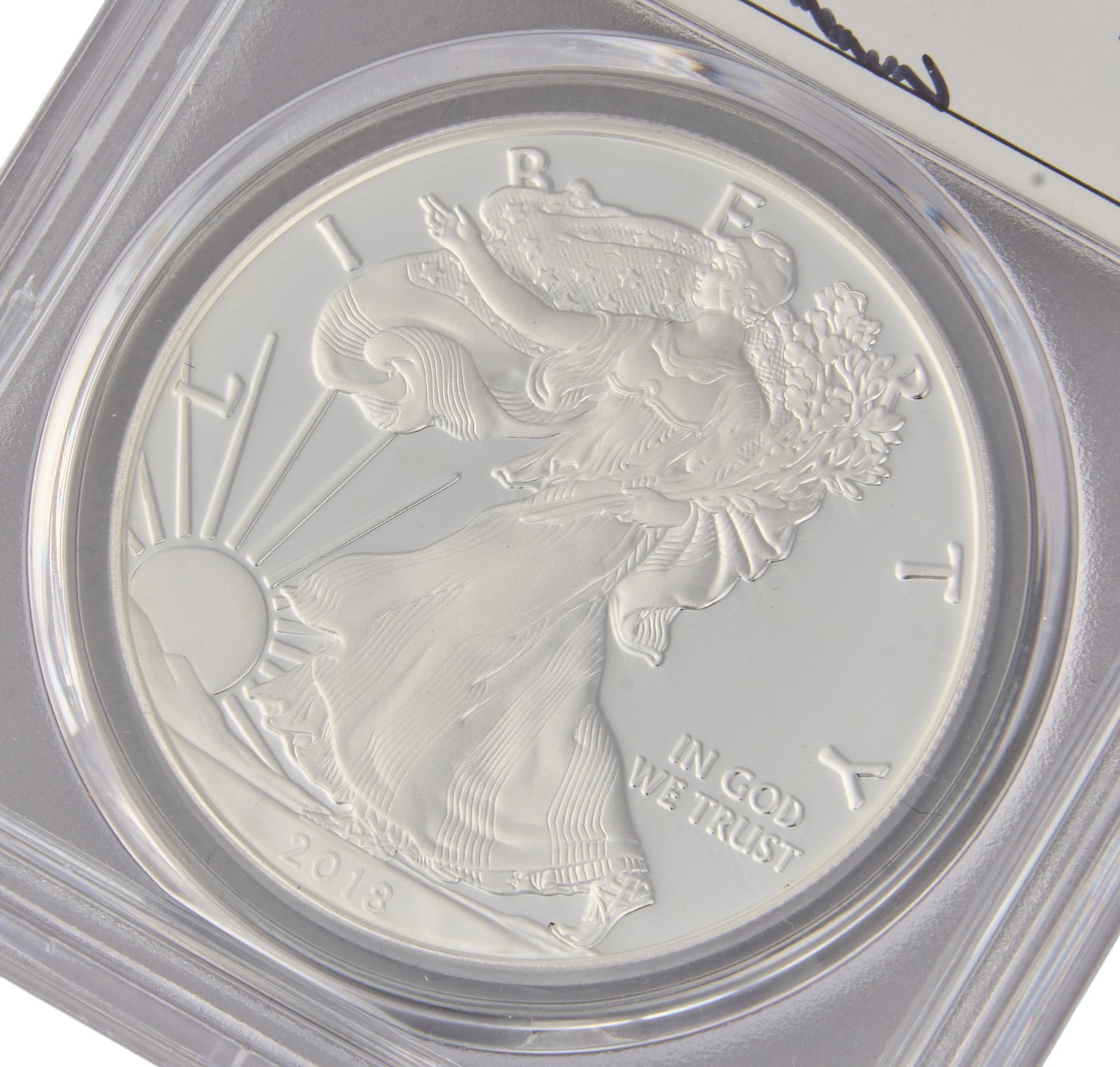 (2) MS-70 Graded Silver Eagle Coins - 3