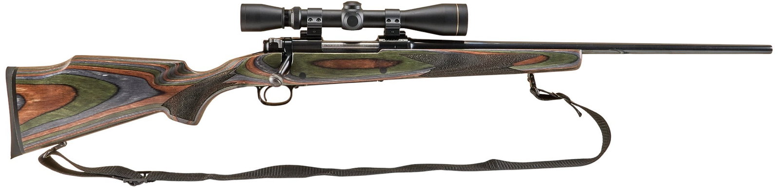 Winchester Model 70 Lightweight 30-06 Bolt Action Rifle W/ Leupold Scope: Serial: G1852563 Manufacturer: Winchester -New Haven, CT (c. 1987) Model: 70 Lightweight Caliber: 30-06 SPRG Barrel length: 22 in. OAL: 43.75 in. Condition: Good; light used condition; light wear; som