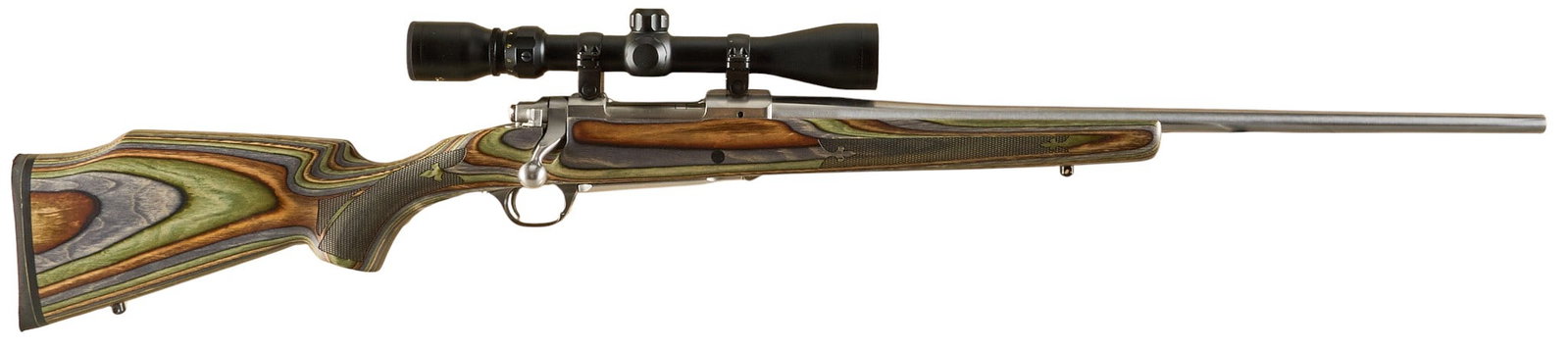 Ruger M77 Mark II Polished Stainless 7.62x39 Rifle W/ Tasco Scope & Boyd's Stock (1 of 7)