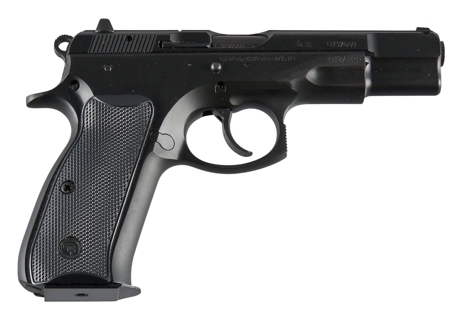 CZ Model 75B 9mm Semi Auto Pistol W/ Holster (1 of 3)