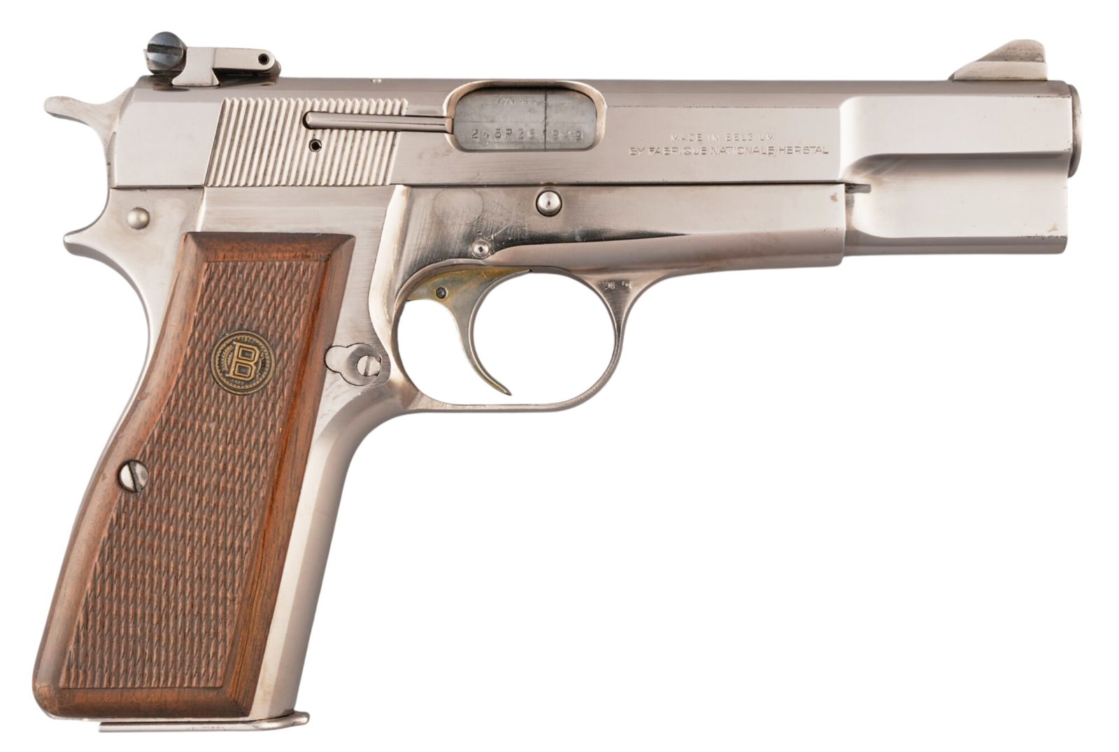 FN Browning Hi Power 9mm Semi Auto Pistol (1 of 2)