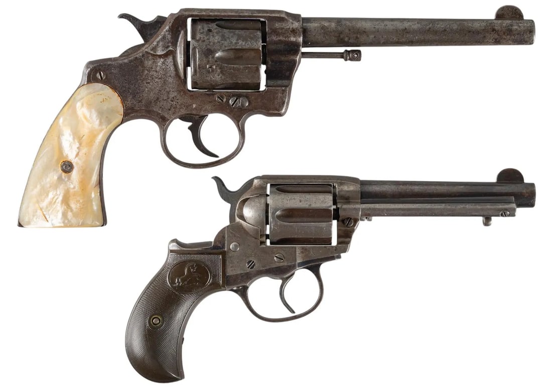Pair: Colt New Navy and Model 1877 Thunderer Revolvers (1 of 2)