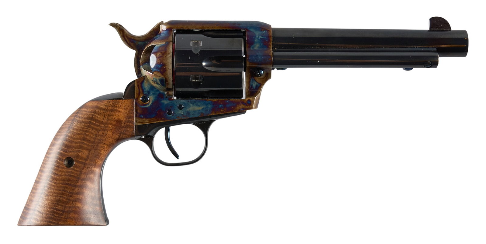 Beautiful Standard Mfg. Co. Single Action Army 45 LC Revolver W/ Box: Serial: US1613 Manufacturer: Standard Mfg. Co. Model: Single Action Army Caliber: 45 LC Barrel length: 5.5 in. OAL: 11 in. Condition: Excellent / Like NIB condition; scratch on backstrap Includes: fac