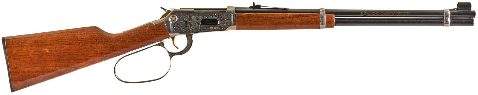 Hopalong Cassidy Tribute Engraved Winchester 94AE Large Loop Carbine (1 of 15)