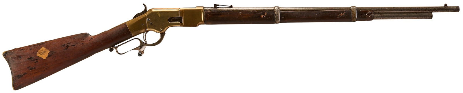 Antique Winchester 1866 Musket Third Model 44 Henry Lever Action Rifle (1 of 10)