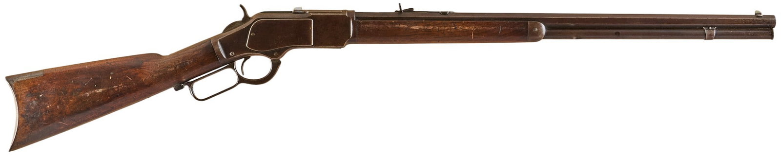 Antique Winchester 1873 22 Short Lever Action Rifle (1 of 12)