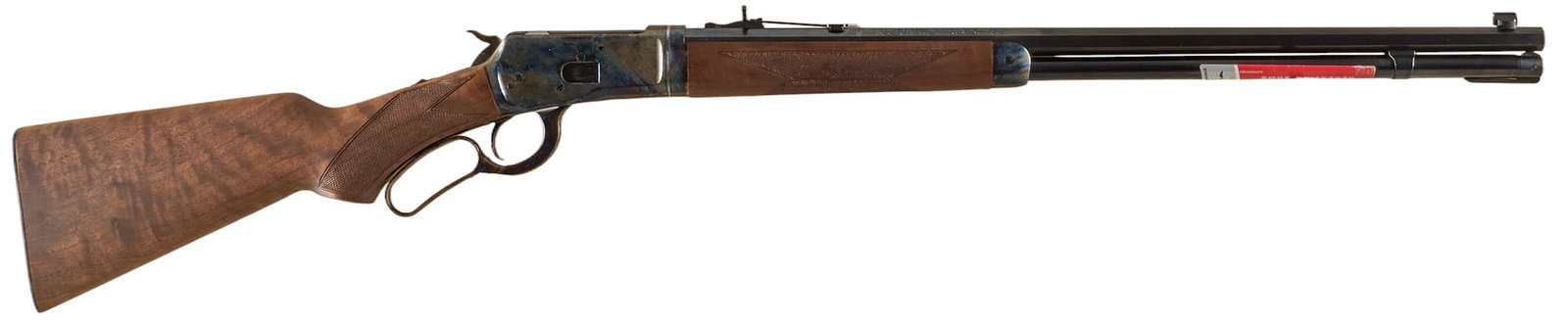 Miroku Winchester Model 1892 357 MAG TD Deluxe Lever Action Rifle: Serial: JP00016YY2S Manufacturer: Miroku-Japan / Baco Inc.-Morgan, UT Model: 92 TD Deluxe Caliber: 357 MAG Barrel Length: 24 in. OAL: 41.25 in. Condition: Very Good; some light handling marks &a