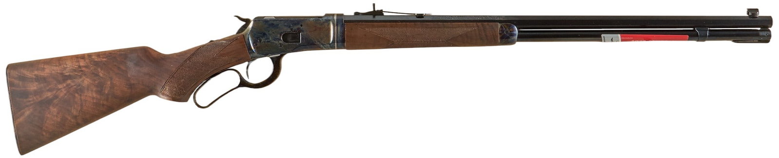 Miroku Winchester Model 1892 357 MAG TD Deluxe Lever Action Rifle: Serial: JP00017YY92S Manufacturer: Miroku-Japan / Baco Inc.-Morgan, UT Model: 1892 Deluxe TD Caliber: 357 MAG Barrel Length: 24 in. OAL: 41.25 in. Condition: Very Good-LNIB; some very light hand