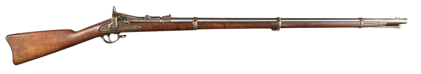 Antique U.S. Springfield Model 1866 Allin Conversion Trapdoor Rifle (1 of 4)