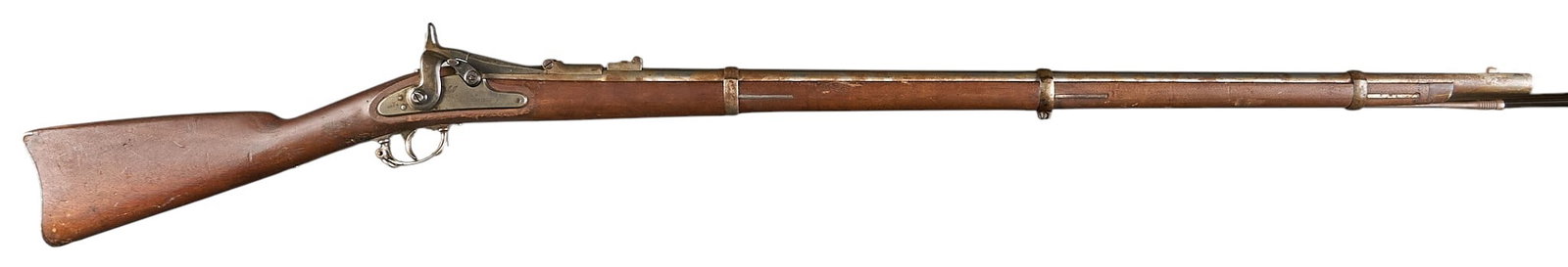 Antique U.S. Springfield Model 1866 Allin Conversion Trapdoor Rifle (1 of 4)