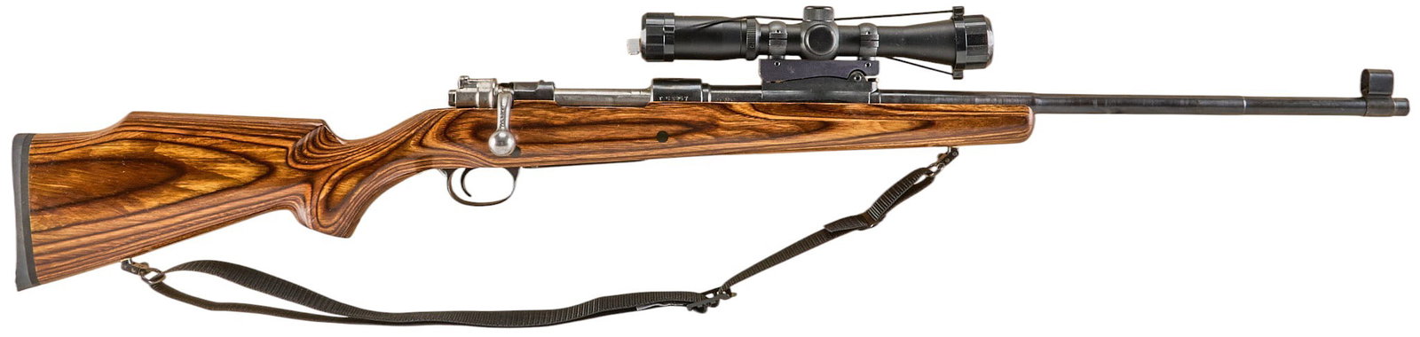 Post-War Yugo Zastava M48 8mm Mauser Bolt Action Rifle W/ NcStar Scope: Serial: T53957 Manufacturer: Zastava-Serbia (c. 1950); CAI import Model: M48 Caliber: 7.92x57 Barrel length: 23.5 in. OAL: 44.25 in. Condition: Good-refinished; moderate wear & patina w/ some ligh