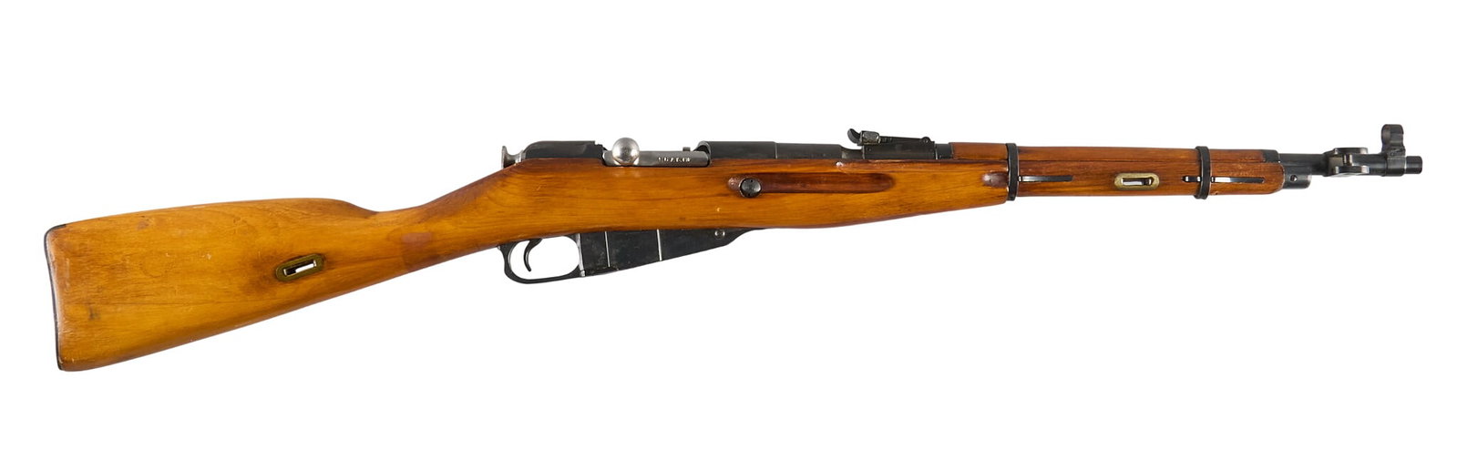 Izhevsk M44 Mosin Nagant 7.62x54R Bolt Action Rifle: Serial: LG1793 Manufacturer: Izhevsk Arsenal-Russia / Century Arms Inc. Model: M44 Mosin Nagant Caliber: 7.62x54R Barrel Length: 20.5 in. OAL: 40.25 in. Condition: Good; handling marks & wear thro