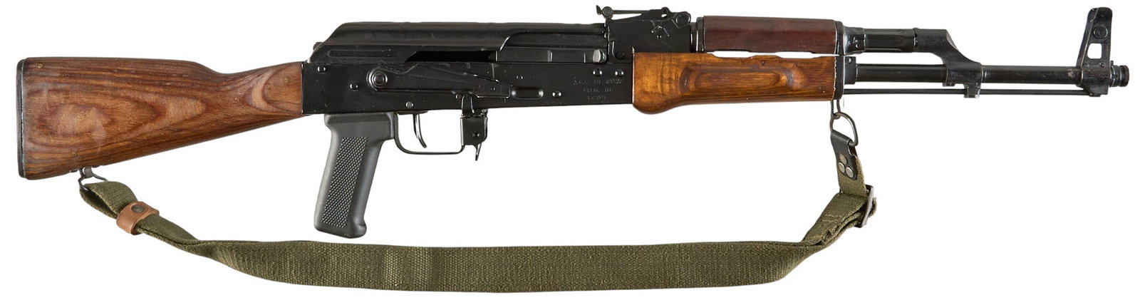 MAADI ARM 7.62x39 Semi Auto Rifle: Serial: AC0058640 Manufacturer: MAADI-Egypt / A.C.C. Int / INTRAC Model: ARM Caliber: 7.62x39 Barrel Length: 16.25 in. OAL: 34.5 in. Condition: Good; mostly light wear & handling marks; friction w