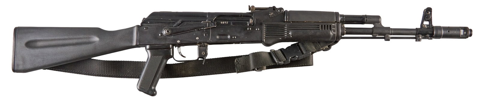 Arsenal SLR 105 5.45x39 Semi Auto Rifle: Serial: KG446072 Manufacturer: Arsenal Inc.-Bulgaria / Arsenal-Las Vegas Model: SLR 105 Caliber: 5.45x39 Barrel Length: 16.5 in. OAL: 35.75 in. Condition: Good; light handling marks & wear; fricti