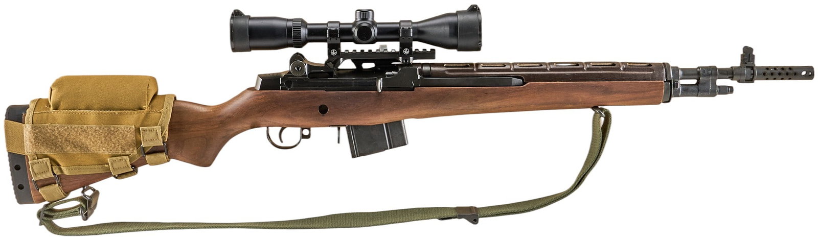 Springfield Armory M1A Scout Squad 7.62 NATO Semi Auto Rifle W/ Extra Mags & Carrier (1 of 6)