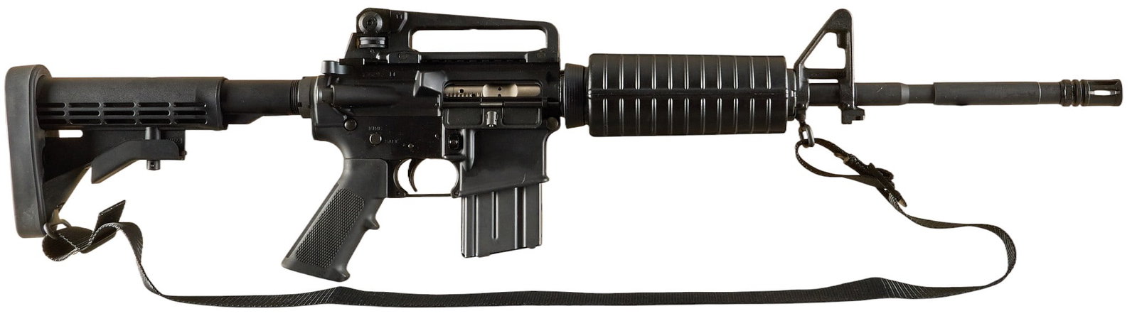 Clean Colt Defense M4 5.56 NATO Semi Auto Carbine: Serial: CR203362 (upper SN: 13629) Manufacturer: Colt Defense Model: M4 Carbine Caliber: 5.56 NATO (1/7 twist) Barrel length: 17.5 in. w/ flash hider OAL: 32.75-36 in. Condition: Very good; very light