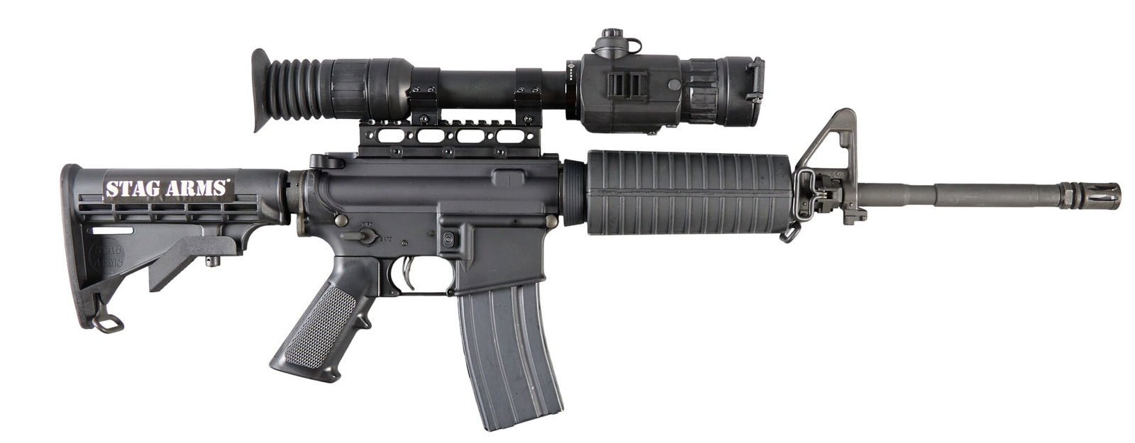 Left-Handed Stag Arms 6.8 SPC Semi Auto Rifle W/ Sightmark Photon XT NV Scope and Ammo (1 of 6)