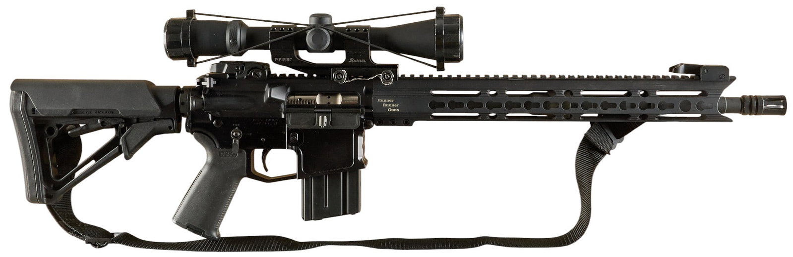 Texas Runner Runner BC6 AR 223 Wylde Semi Auto Rifle W/ Burris Scope (1 of 6)