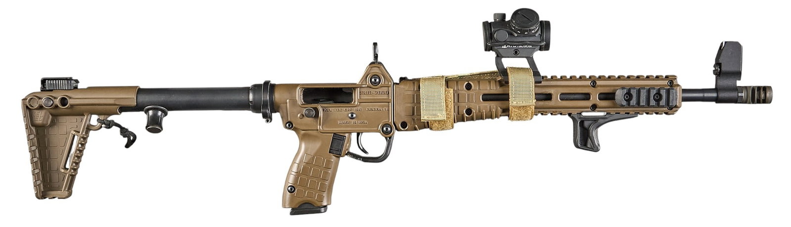 Kel-Tec Sub-2000 9mm Semi Auto Carbine: Serial: FLQ81 Manufacturer: Kel Tec CNC Inc. Model: Sub-2000 Caliber: 9mm Barrel Length: 16 in. OAL: 30.75 in. Condition: Good; sporadic light wear & handling marks; bore is good with strong 