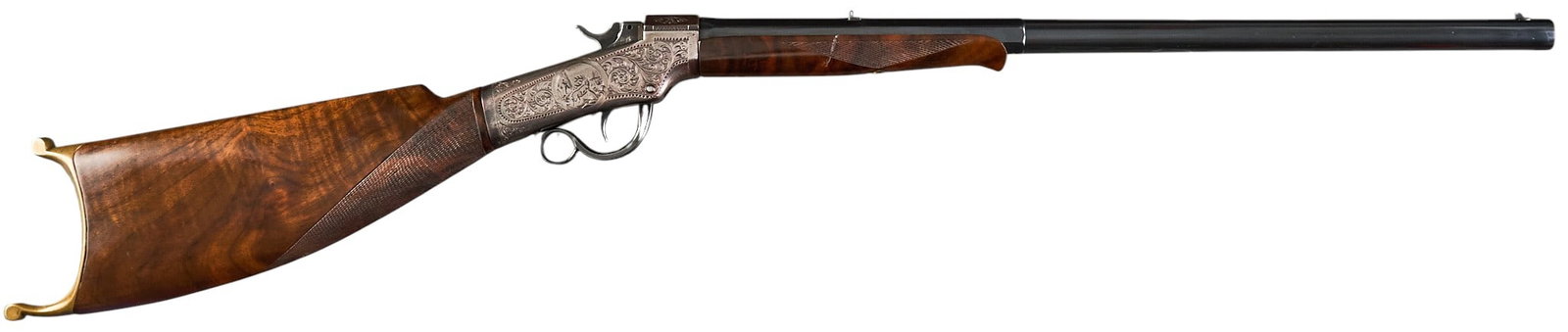Antique Factory Engraved Marlin Ballard 22 RF Single Shot Rifle (1 of 10)