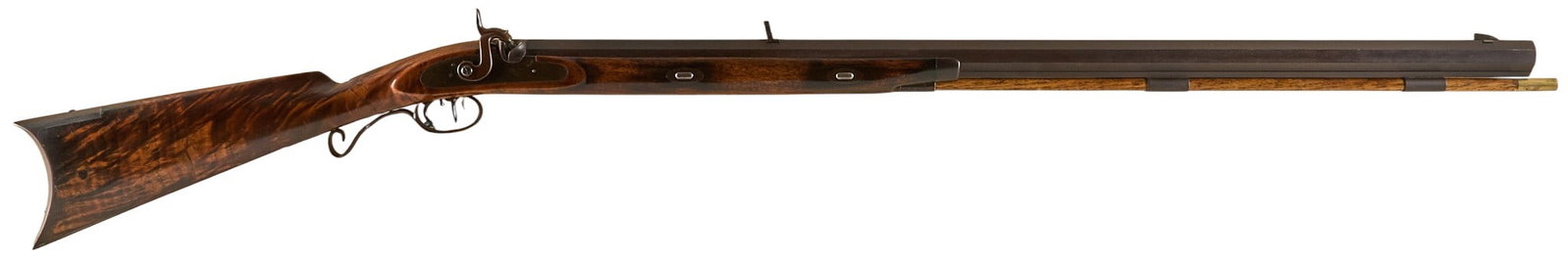 Beautiful Custom Gifted Bill Shipman 1980 54 Cal. Percussion Plains Rifle (1 of 9)