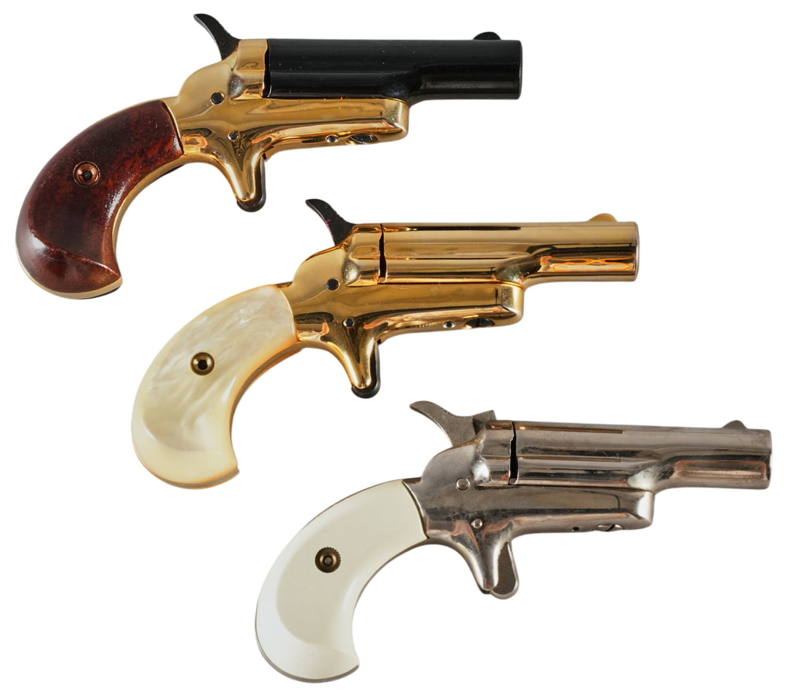 Cased House of Butler Pair of Derringers W/ Extra Butler Derringer (1 of 4)