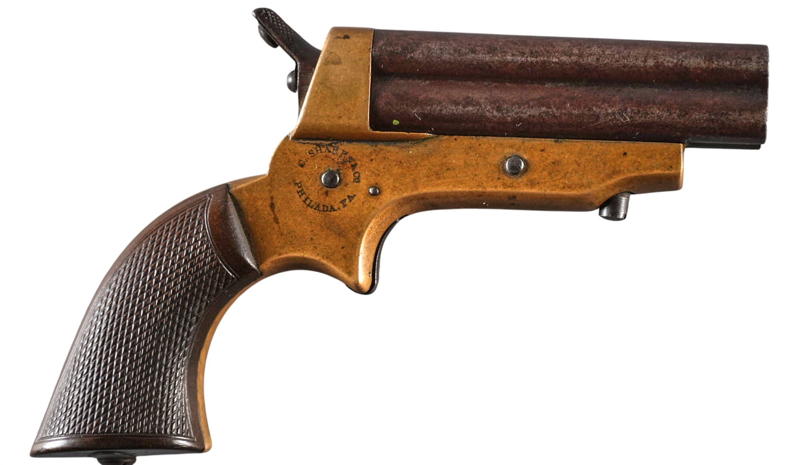 Antique C. Sharps Second Model 30 RF Pepperbox Pistol (1 of 2)