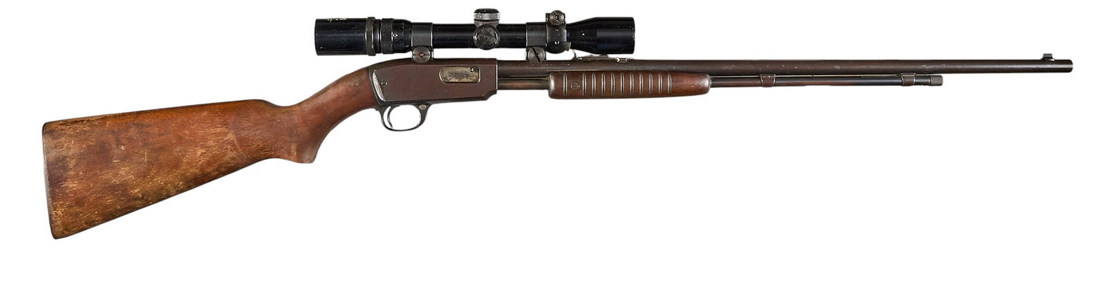 Winchester Model 61 22 LR Slide Action Rifle W/ Scope (1 of 4)