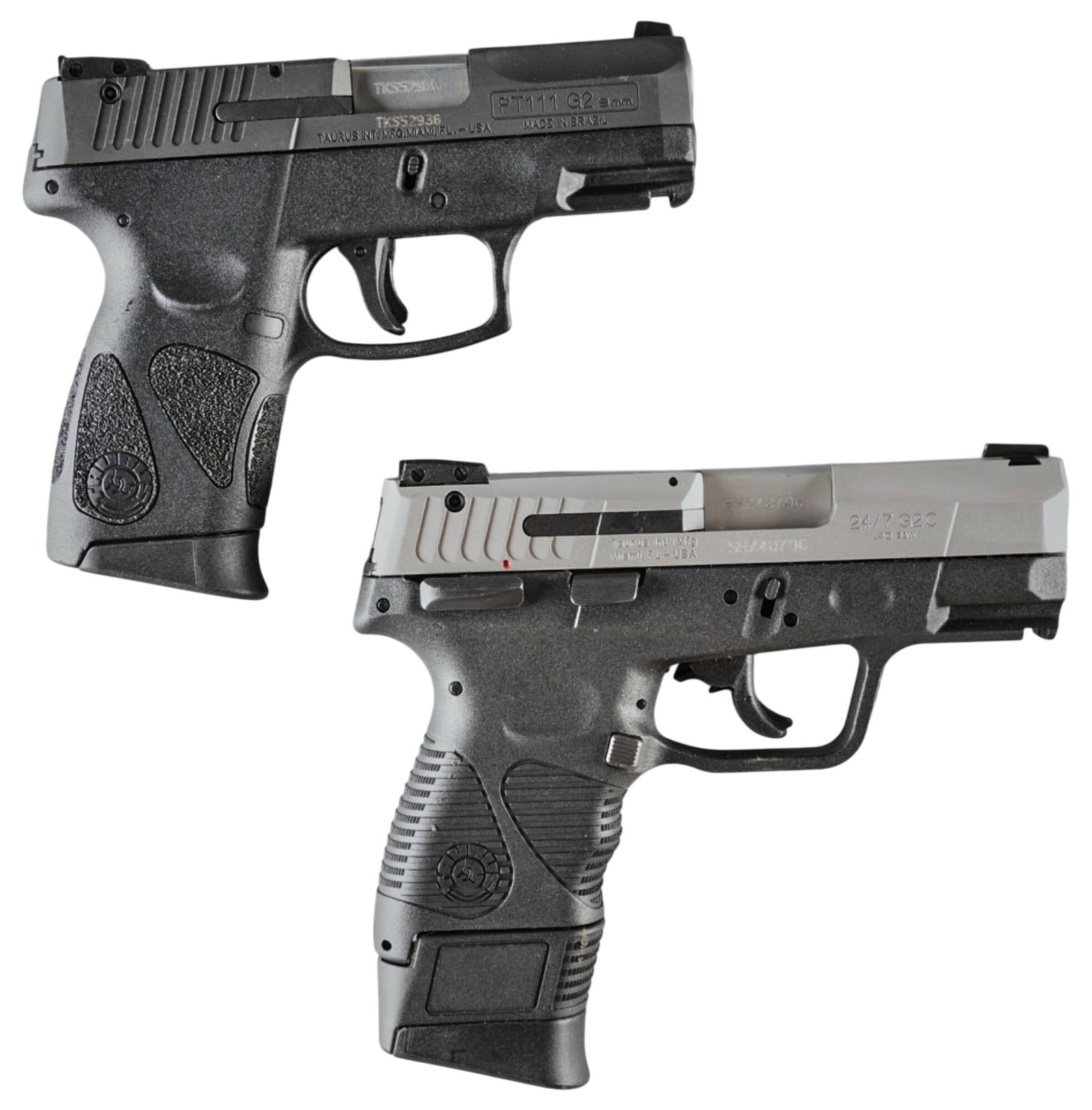 Pair of Taurus Semi Auto Pistols (1 of 4)