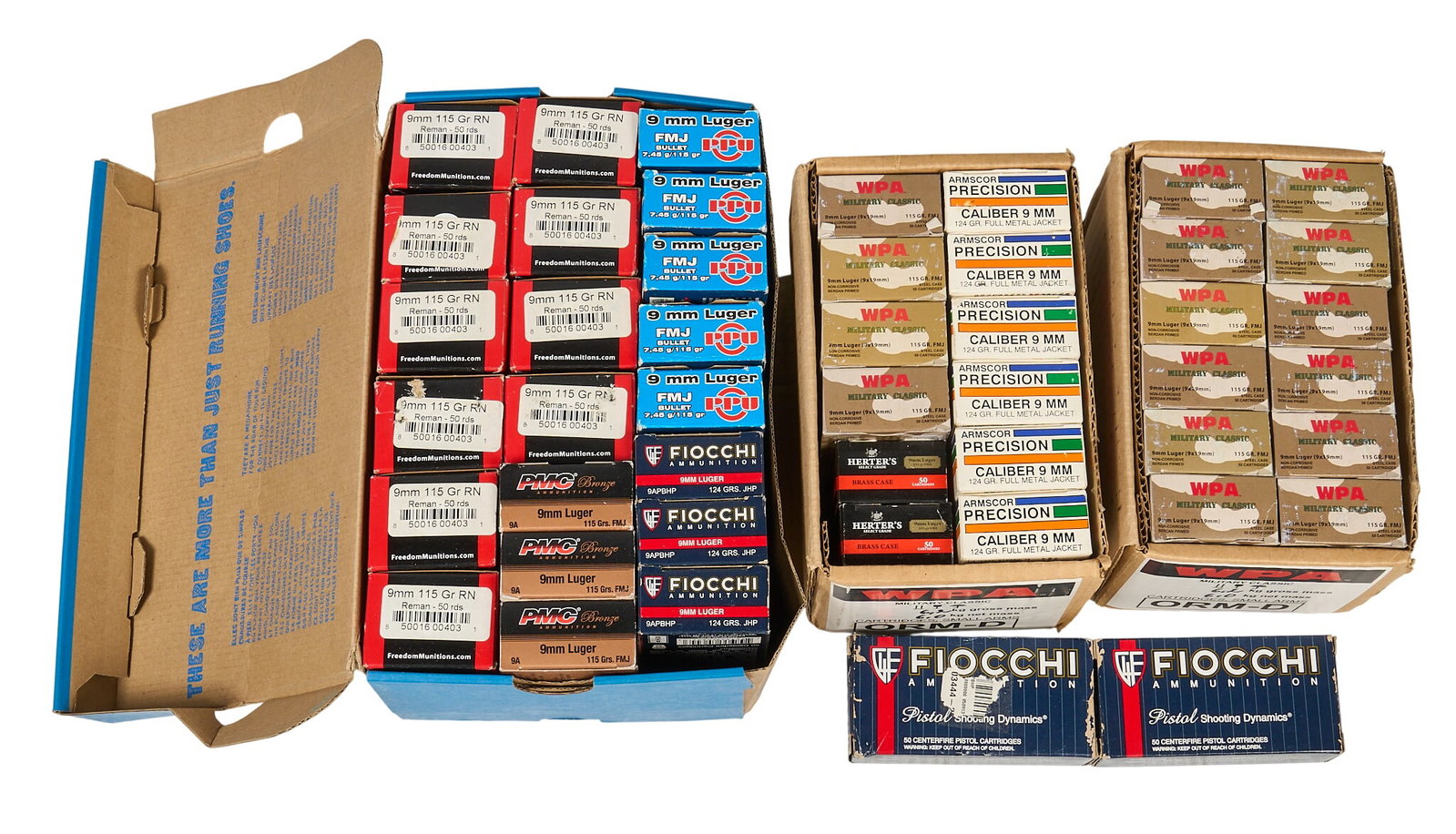 Approx. 2300 Rounds of Mixed 9mm Ammunition (1 of 1)