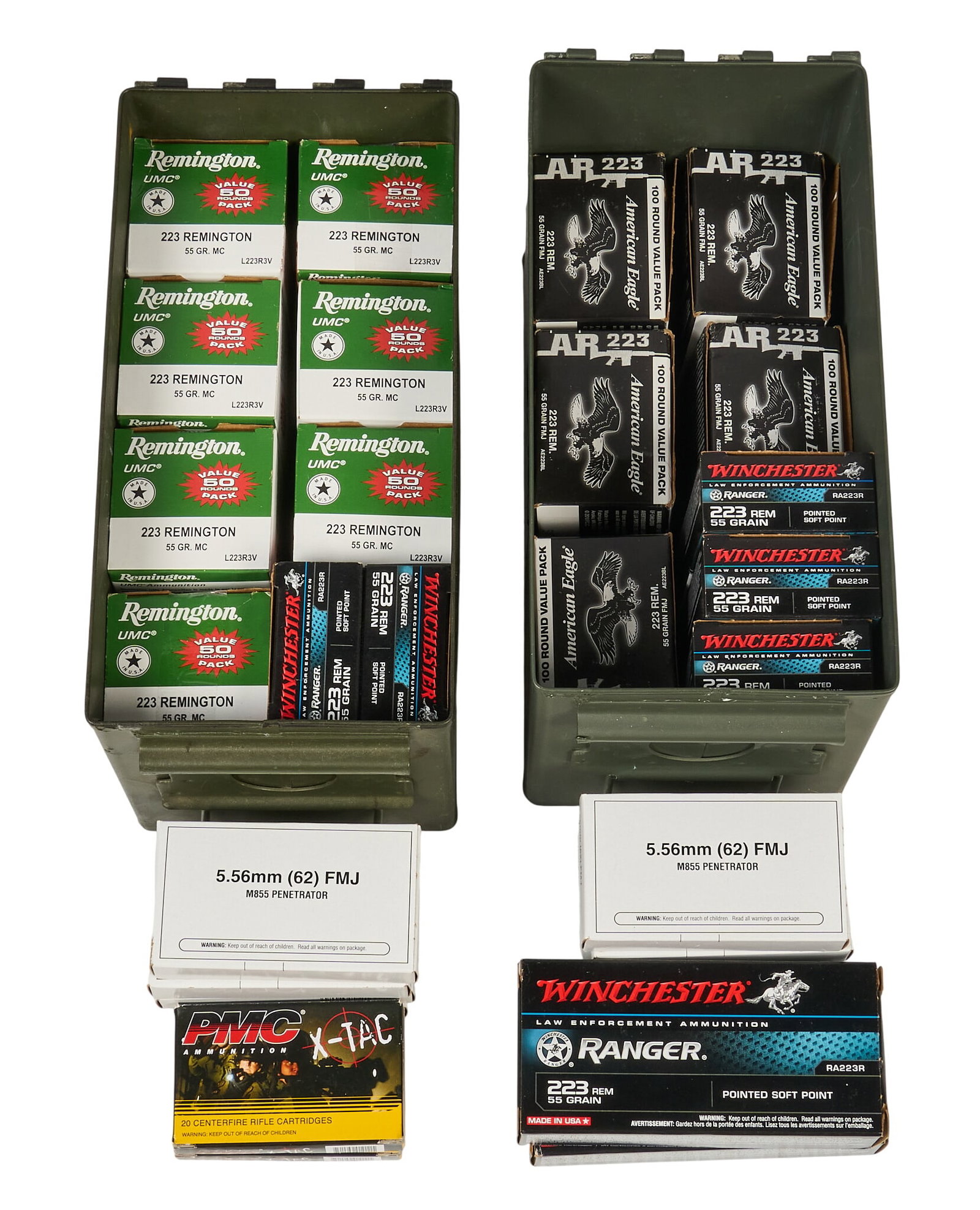 Approx. 1100 Rounds of Mixed 223 / 5.56 NATO Ammunition (1 of 1)