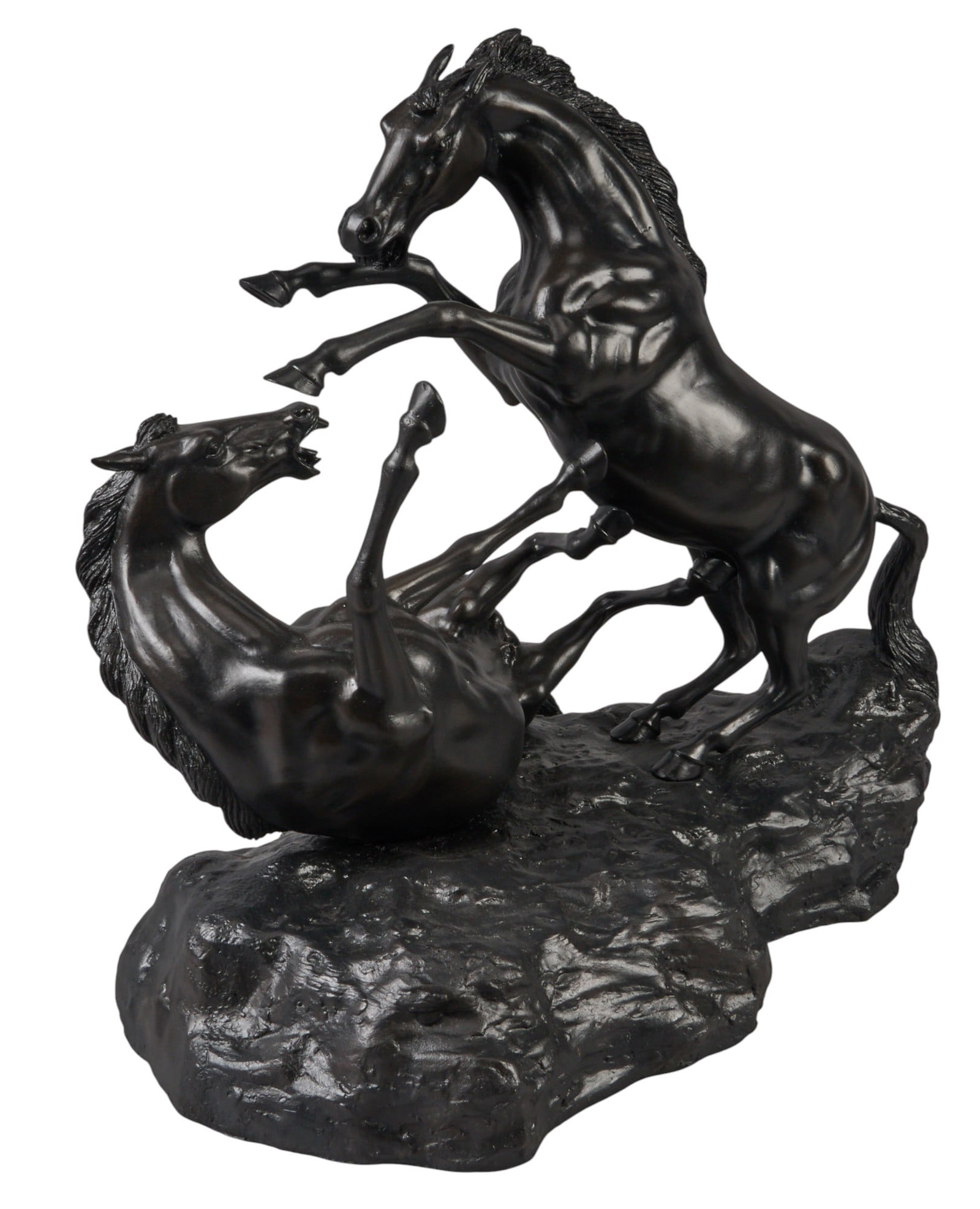 Henry Van Wolf, “Fighting Stallions: Henry Van Wolf (Germany / California, 1898-1982), “Fighting Stallions”, bronze recast sculpture, freestanding height 16.5 in. x width 18 in. x depth 12 in. Provenance: Property