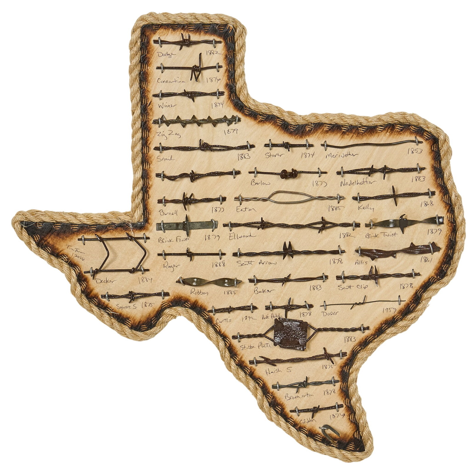 Texas Barbed Wire Display (1 of 2)