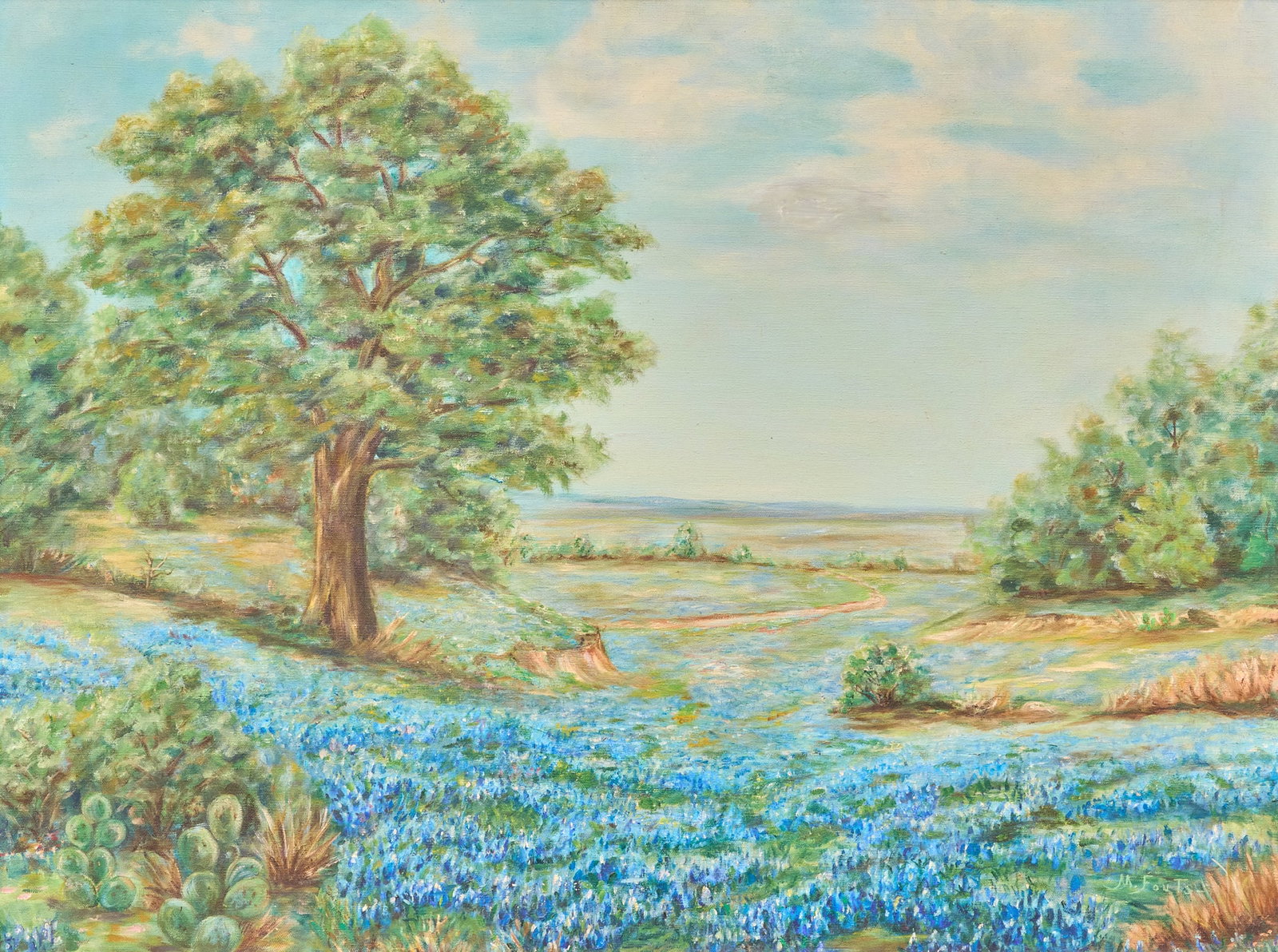 Vintage Bluebonnet Painting (1 of 4)