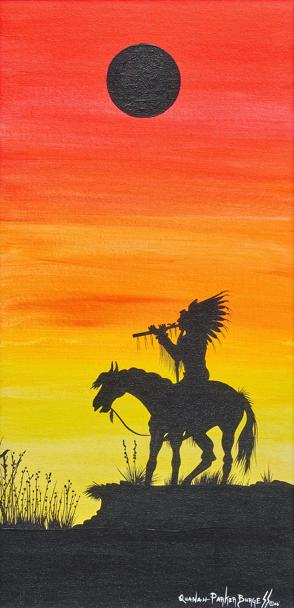 Quanah Parker Burgess, "The Flute Player" (1 of 4)
