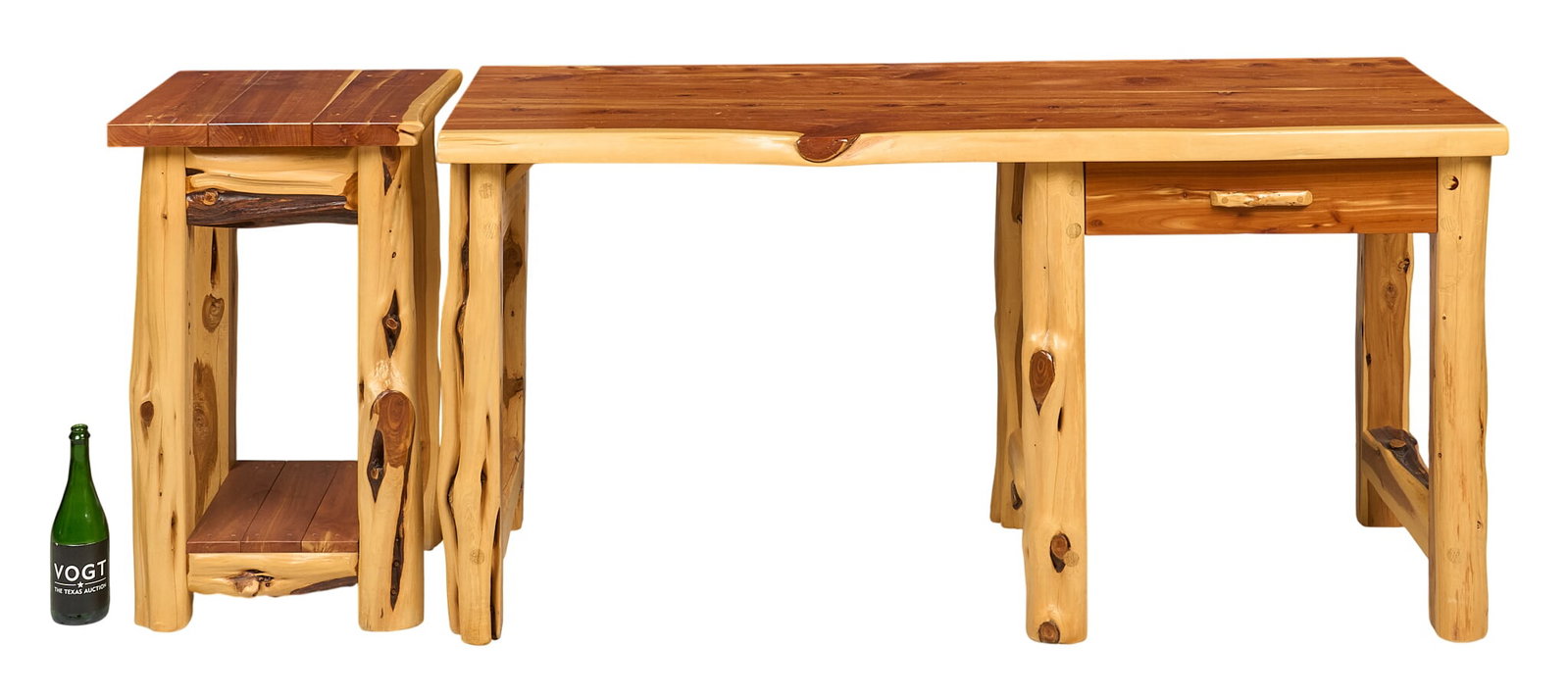 Cedar Desk and Side Table - 2