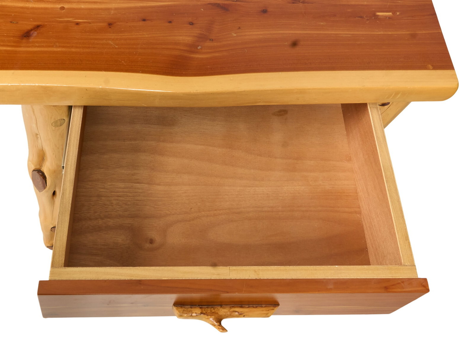 Cedar Desk and Side Table - 4