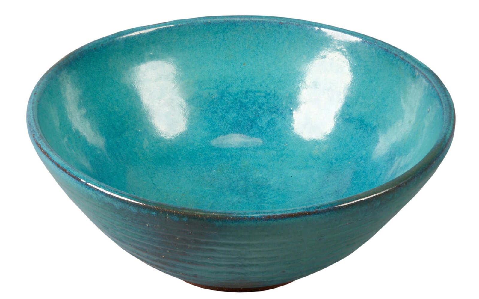 Harding Black, Blue Bowl, 1979: Harding Black (San Antonio, Texas, 1912-2004), blue bowl, glazed and fired ceramic, incised signature and date on the underside, 1979 height 5 in. x 11.5 in. diameter Provenance: The estate of