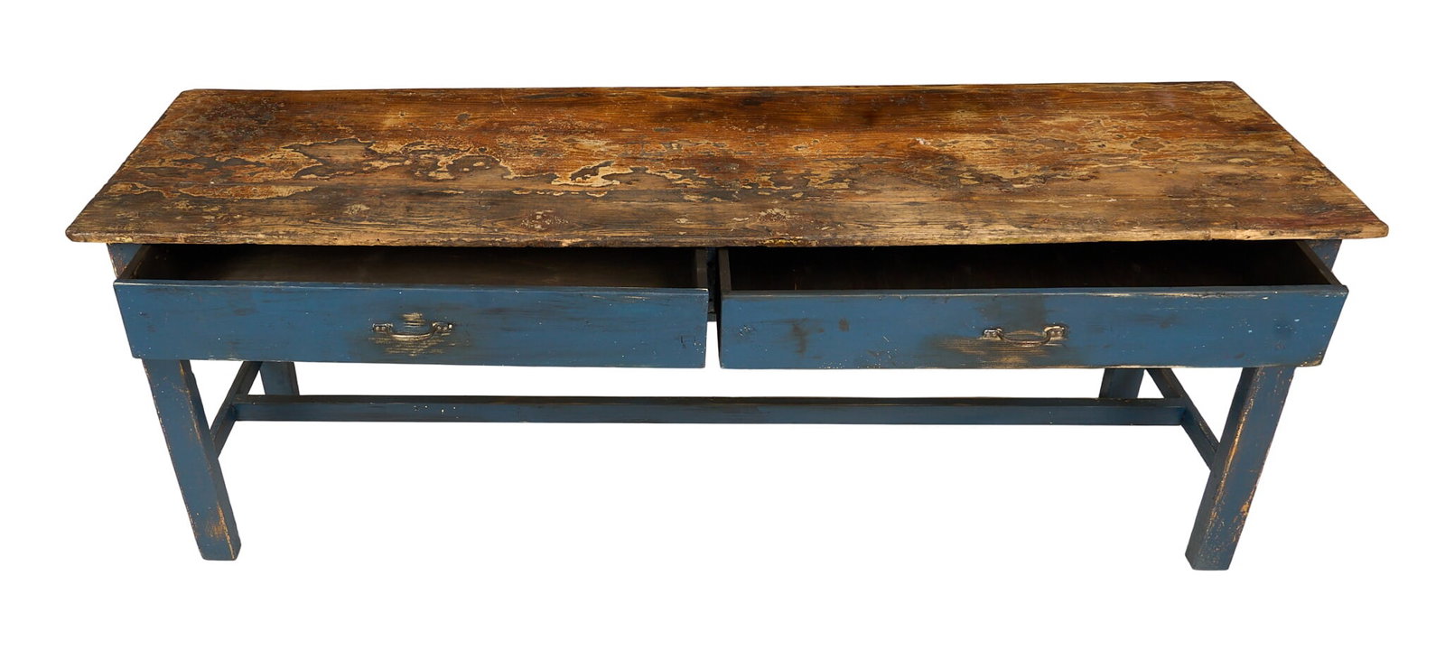 Painted Farm Work Table - 4