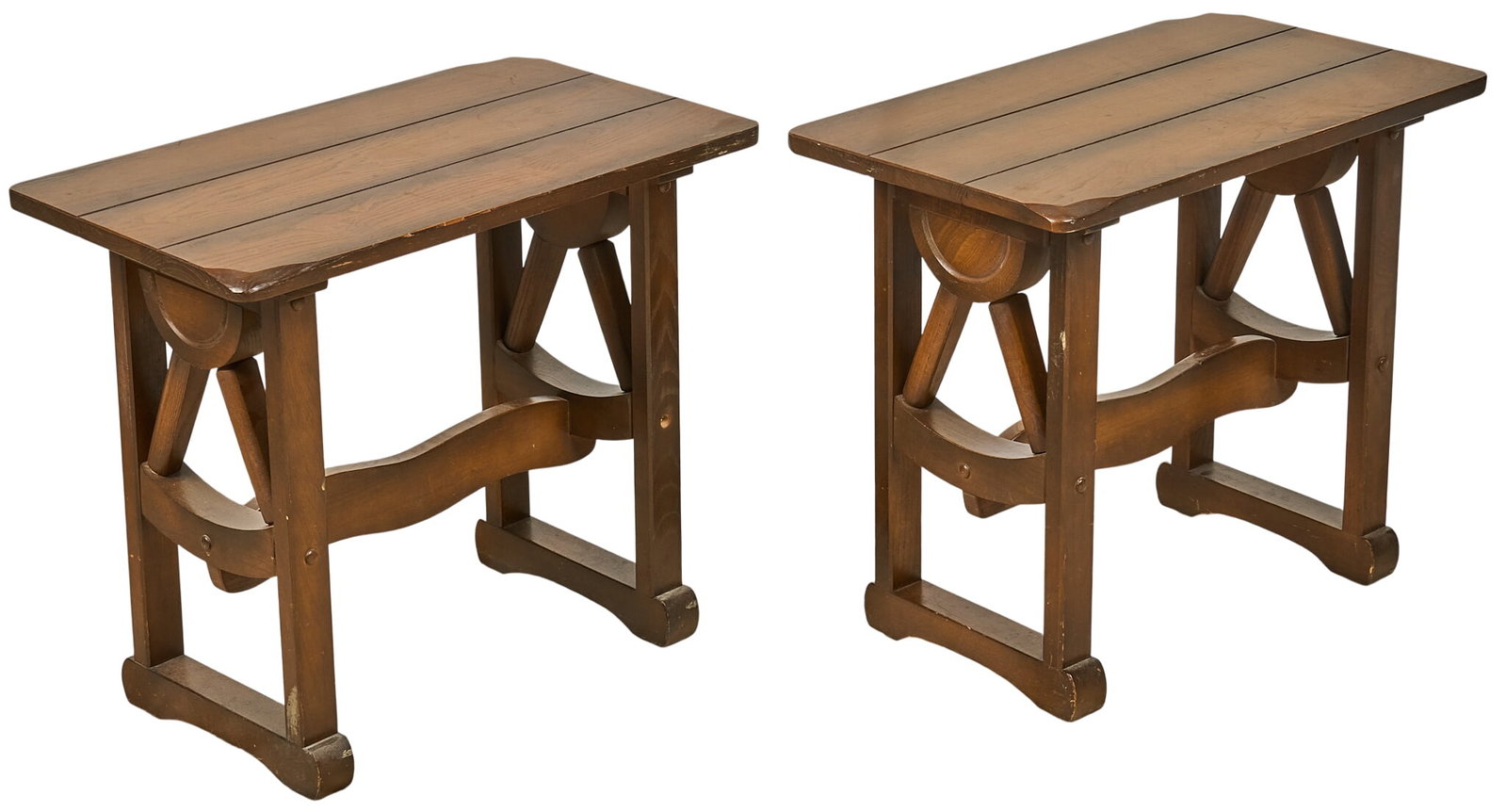 Pair of Vintage Ranch Style Side Tables (1 of 3)