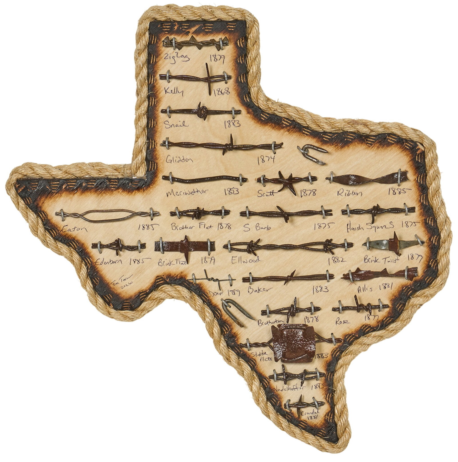 Texas Barbed Wire Display (1 of 2)