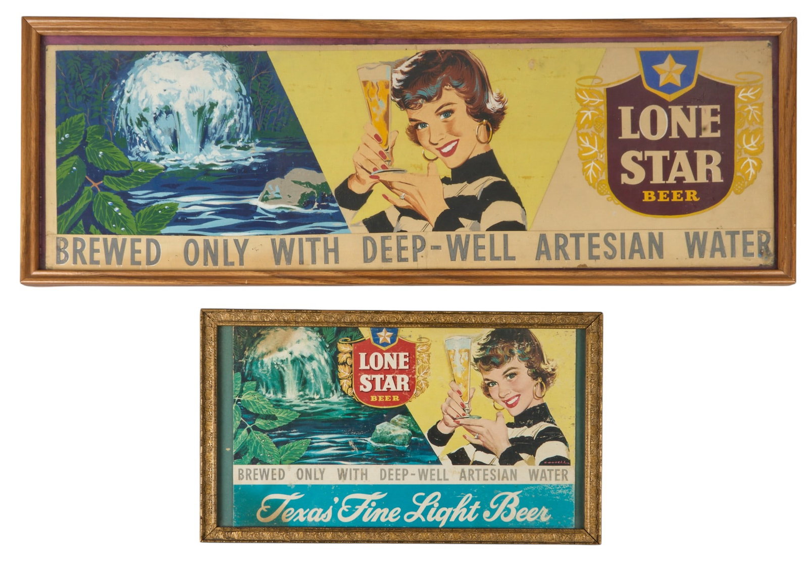 Lone Star Beer Original Art and Advertisement (1 of 4)